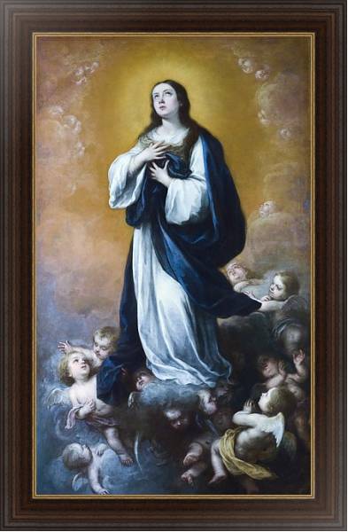 Постер Концепция невинной Девы Марии с типом исполнения На холсте в раме в багетной раме 1.023.151
