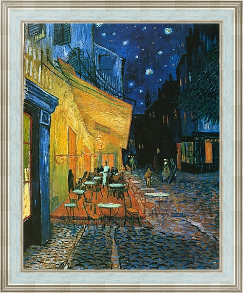 Постер Ночное кафе с типом исполнения На холсте в раме в багетной раме NA053.0.114