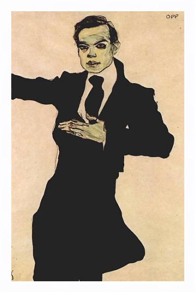 Постер Портрет Макса Оппенгеймера с типом исполнения На холсте в раме в багетной раме 221-03