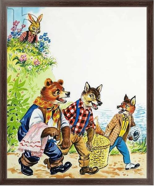 Постер Brer Rabbit 112 с типом исполнения На холсте в раме в багетной раме 221-02