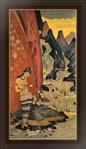 Постер Песнь водопада(Песнь потока 1920.) с типом исполнения На холсте в раме в багетной раме 1.023.151