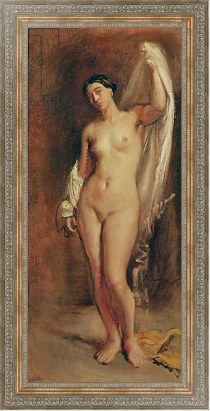 Постер Standing Female Nude, study for the central figure of 'The Tepidarium', 1853 с типом исполнения На холсте в раме в багетной раме 484.M48.310