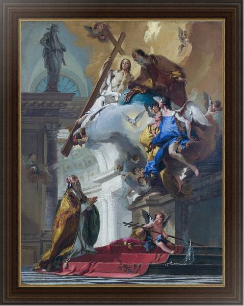 Постер Видение Троицы с типом исполнения На холсте в раме в багетной раме 1.023.151