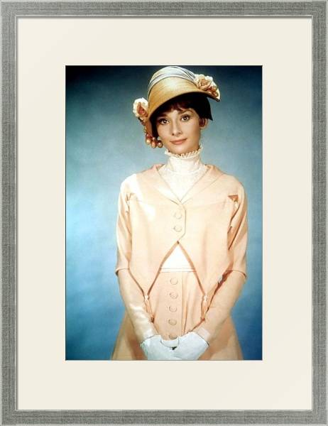 Постер Хепберн Одри 164 с типом исполнения Под стеклом в багетной раме 1727.2510