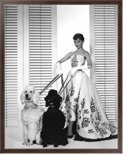Постер Hepburn, Audrey (Sabrina) 14 с типом исполнения На холсте в раме в багетной раме 221-02