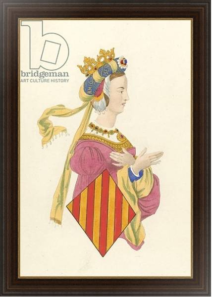 Постер Queen Leanora of Arragon с типом исполнения На холсте в раме в багетной раме 1.023.151