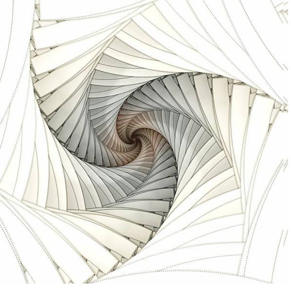 Постер Абстрактная спираль с типом исполнения На холсте без рамы