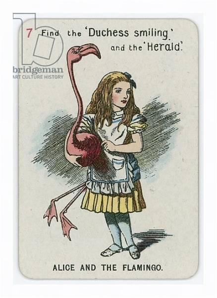 Постер Alice and the Flamingo с типом исполнения На холсте в раме в багетной раме 221-03
