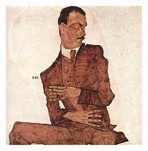 Постер Портрет Артура Рёслера с типом исполнения На холсте в раме в багетной раме 221-03