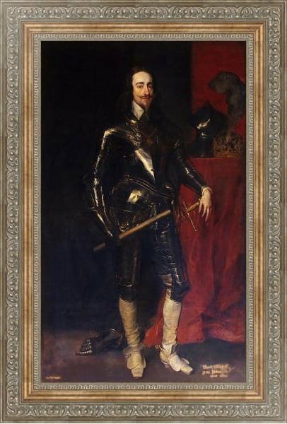 Постер Портрет короля Карла I с типом исполнения На холсте в раме в багетной раме 484.M48.310
