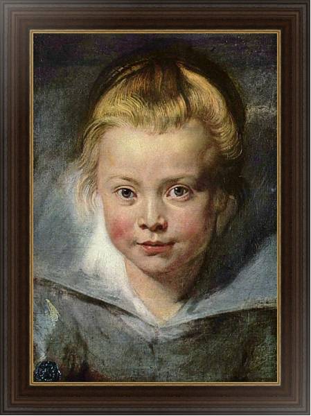 Постер Детская головка (Портрет Клары Серены Рубенс) с типом исполнения На холсте в раме в багетной раме 1.023.151