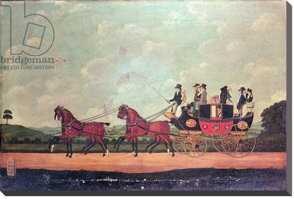 Постер The Dartford, Crayford and Bexley Stagecoach с типом исполнения На холсте без рамы
