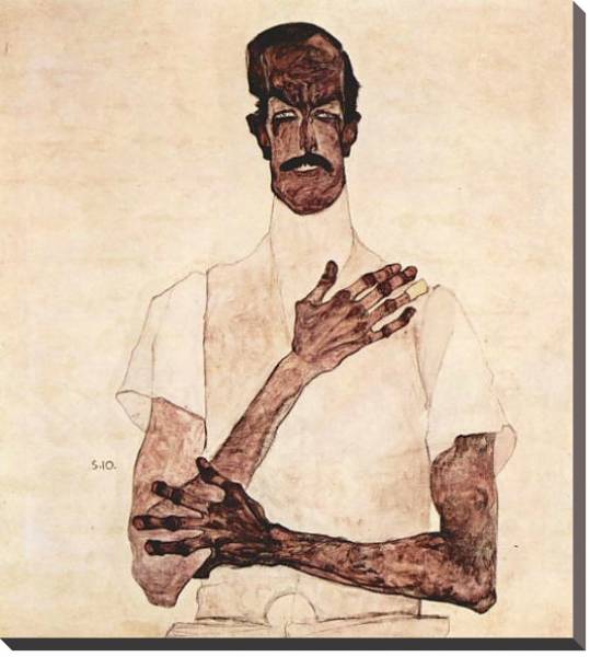 Постер Портрет Эрвина фон Граффа с типом исполнения На холсте без рамы