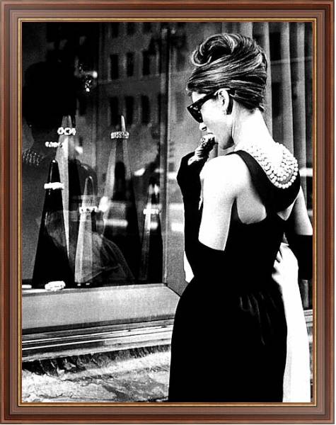 Постер Hepburn, Audrey (Breakfast At Tiffany's) 13 с типом исполнения На холсте в раме в багетной раме 35-M719P-83