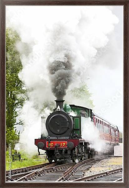 Постер Железная дорога Стратспей, Шотландия с типом исполнения На холсте в раме в багетной раме 221-02