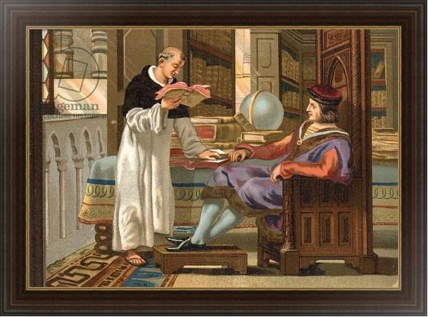 Постер Vincent of Beauvais and Saint Louis с типом исполнения На холсте в раме в багетной раме 1.023.151