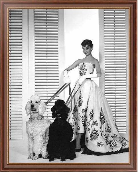Постер Hepburn, Audrey (Sabrina) 14 с типом исполнения На холсте в раме в багетной раме 35-M719P-83