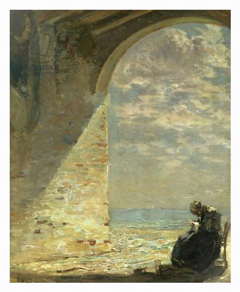 Постер At The Gateway, 1911 с типом исполнения На холсте в раме в багетной раме 221-03