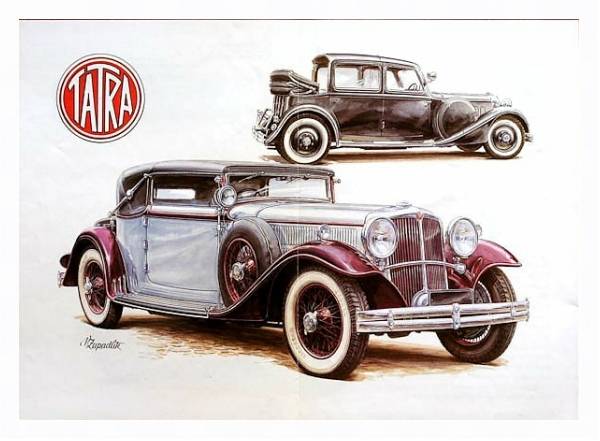Постер Автомобили в искусстве 35 с типом исполнения На холсте в раме в багетной раме 221-03