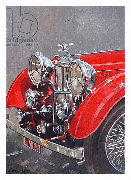 Постер Red Sp.25 Alvis с типом исполнения На холсте в раме в багетной раме 221-03