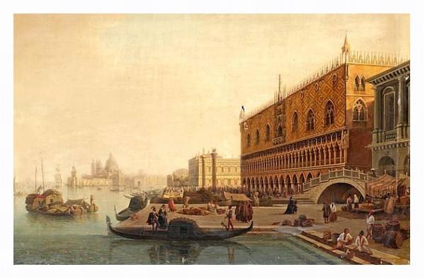 Постер Венеция 2 с типом исполнения На холсте в раме в багетной раме 221-03