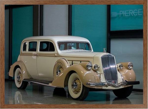 Постер Pierce-Arrow Deluxe 8 Touring Sedan '1936 с типом исполнения На холсте в раме в багетной раме 1727.4310