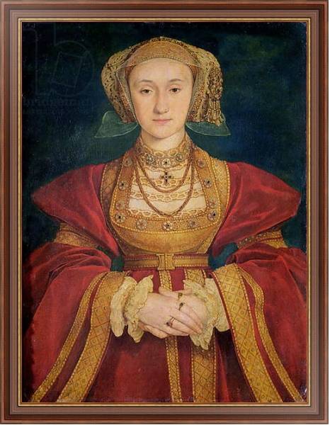 Постер Portrait of Anne of Cleves 1539 с типом исполнения На холсте в раме в багетной раме 35-M719P-83