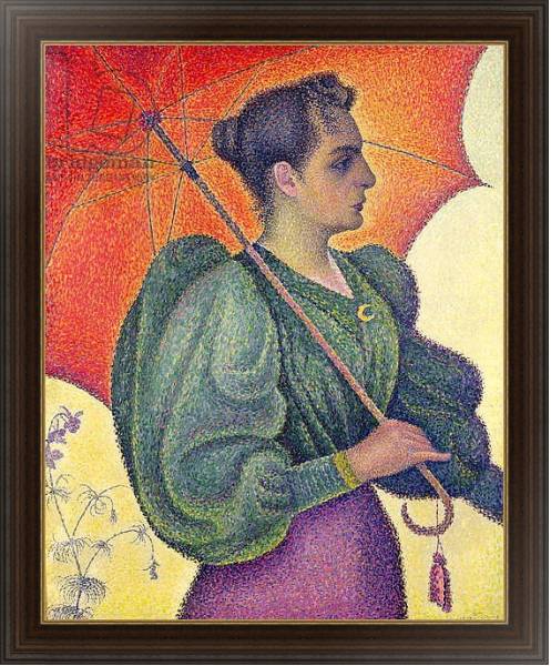 Постер Woman with a Parasol, 1893 с типом исполнения На холсте в раме в багетной раме 1.023.151