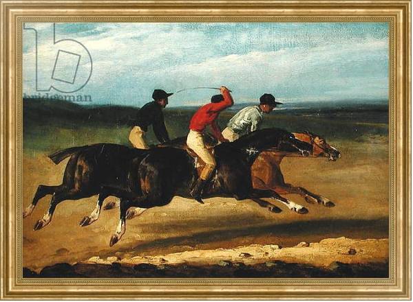 Постер The Horse Race с типом исполнения На холсте в раме в багетной раме NA033.1.051