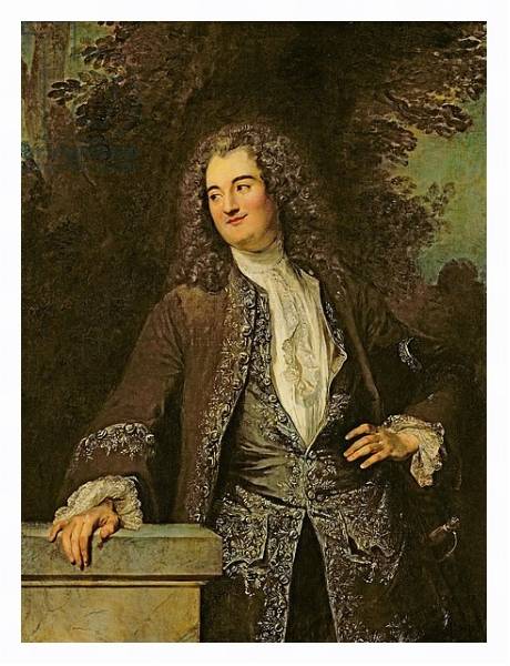 Постер Portrait of a Gentleman, or Portrait of Jean de Julienne с типом исполнения На холсте в раме в багетной раме 221-03