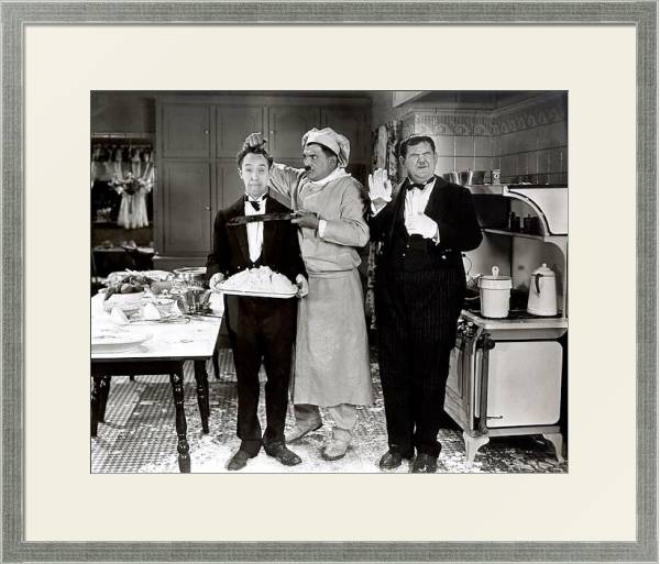 Постер Laurel & Hardy (From Soup To Nuts) с типом исполнения Под стеклом в багетной раме 1727.2510