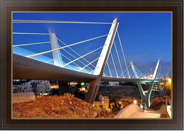 Постер Иордания. Амман. Мост с типом исполнения На холсте в раме в багетной раме 1.023.151