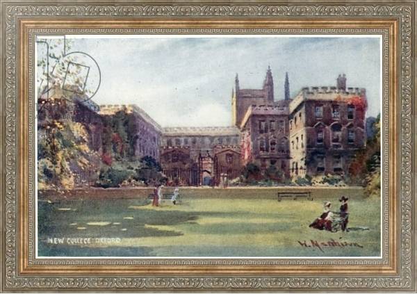 Постер New College с типом исполнения На холсте в раме в багетной раме 484.M48.310