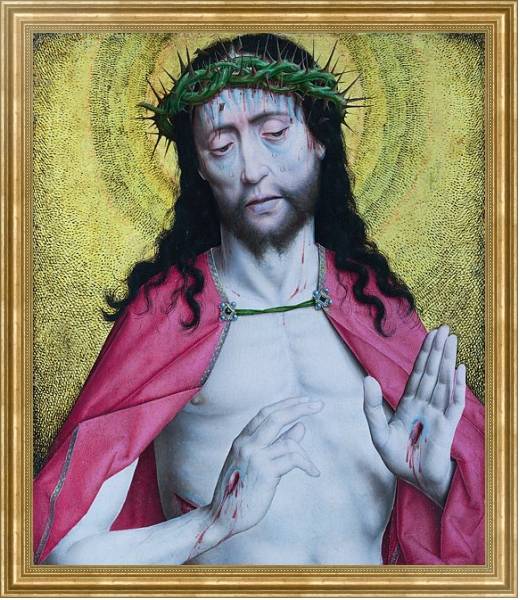 Постер Христос, коронованный колючками с типом исполнения На холсте в раме в багетной раме NA033.1.051