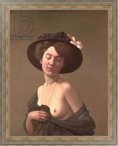 Постер Lady in a Hat, 1908 с типом исполнения На холсте в раме в багетной раме 484.M48.310