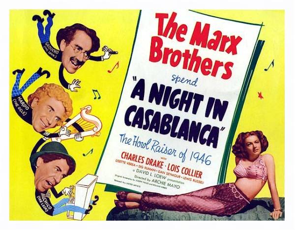 Постер Poster - A Night In Casablanca с типом исполнения На холсте в раме в багетной раме 221-03
