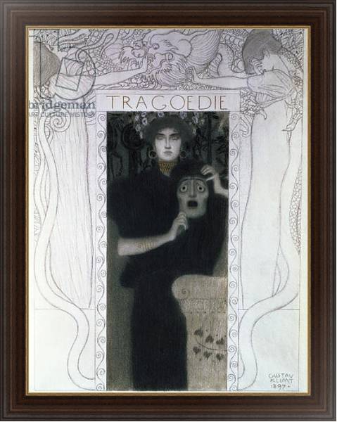Постер Tragedy, 1897 с типом исполнения На холсте в раме в багетной раме 1.023.151