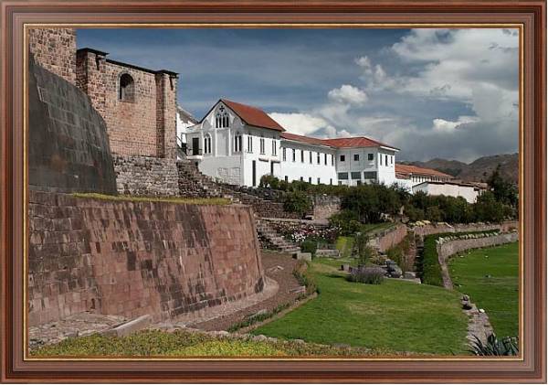 Постер Перу. Доминиканский Монастырь в Куско с типом исполнения На холсте в раме в багетной раме 35-M719P-83