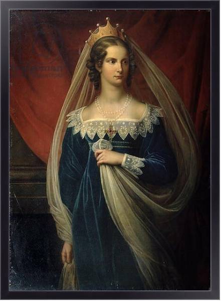Постер Portrait of Princess Charlotte von Preussen, 1817 с типом исполнения На холсте в раме в багетной раме 221-01