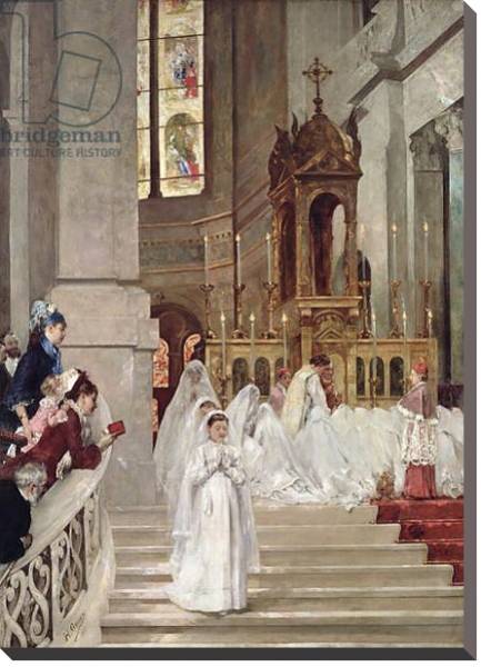 Постер Communion at the Church of the Trinity, 1877 с типом исполнения На холсте без рамы