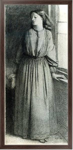 Постер Elizabeth Siddal, May 1854 с типом исполнения На холсте в раме в багетной раме 221-02