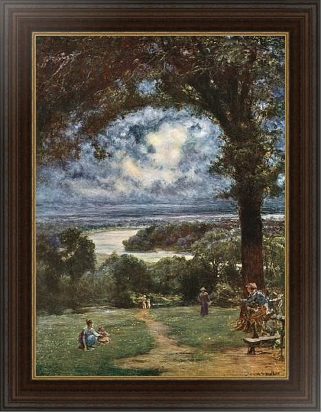 Постер The Thames at Richmond from the Terrace с типом исполнения На холсте в раме в багетной раме 1.023.151