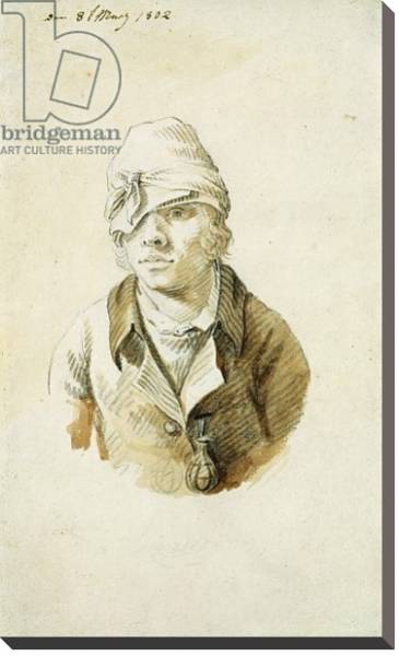 Постер Self Portrait with Cap and Eye Patch, 8th May 1802 с типом исполнения На холсте без рамы