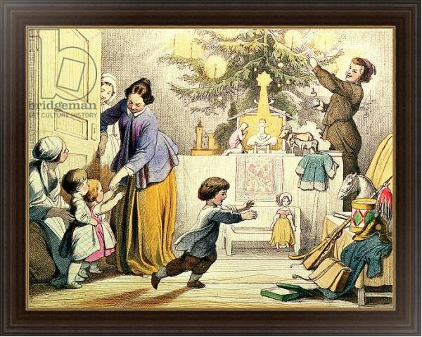 Постер Decorating the Christmas Tree с типом исполнения На холсте в раме в багетной раме 1.023.151