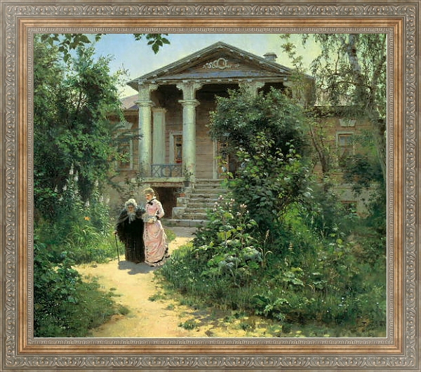 Постер Бабушкин сад. 1878 с типом исполнения На холсте в раме в багетной раме 484.M48.310