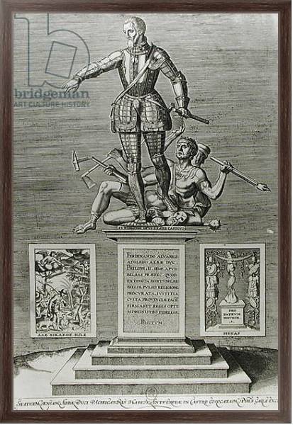 Постер Portrait Glorifying Ferdinand Alvarez of Toledo Duke of Alba с типом исполнения На холсте в раме в багетной раме 221-02