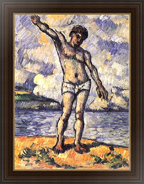 Постер Купальщик со скрещенными руками с типом исполнения На холсте в раме в багетной раме 1.023.151