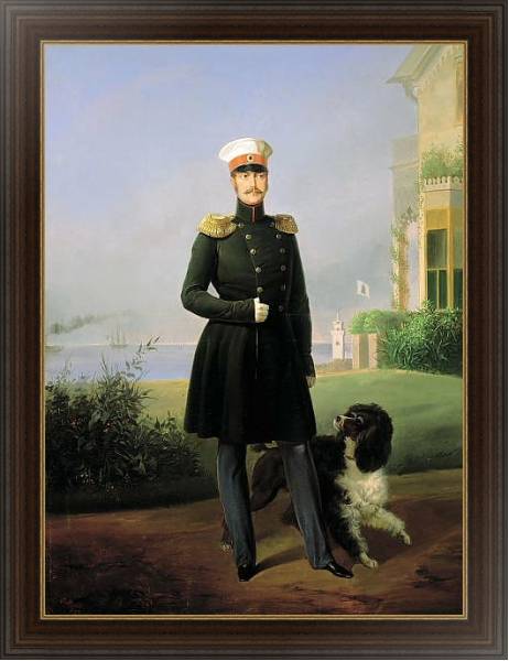 Постер Портрет императора Николая I. 1849 с типом исполнения На холсте в раме в багетной раме 1.023.151
