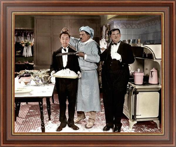 Постер Laurel & Hardy (From Soup To Nuts)C с типом исполнения На холсте в раме в багетной раме 35-M719P-83