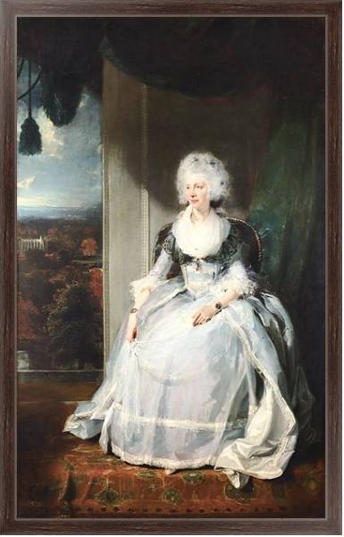 Постер Королева Шарлотта с типом исполнения На холсте в раме в багетной раме 221-02